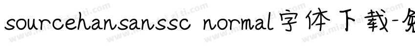 sourcehansanssc normal字体下载字体转换